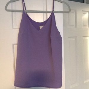 Lavender silk camisole